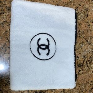 Authentic brand new CHANEL collectible large terry soft pouch/ cosmetic case
